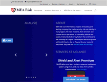 Tablet Screenshot of mea-risk.com